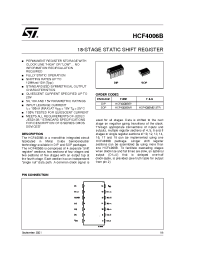 Datasheet HCF4006B производства STMicroelectronics